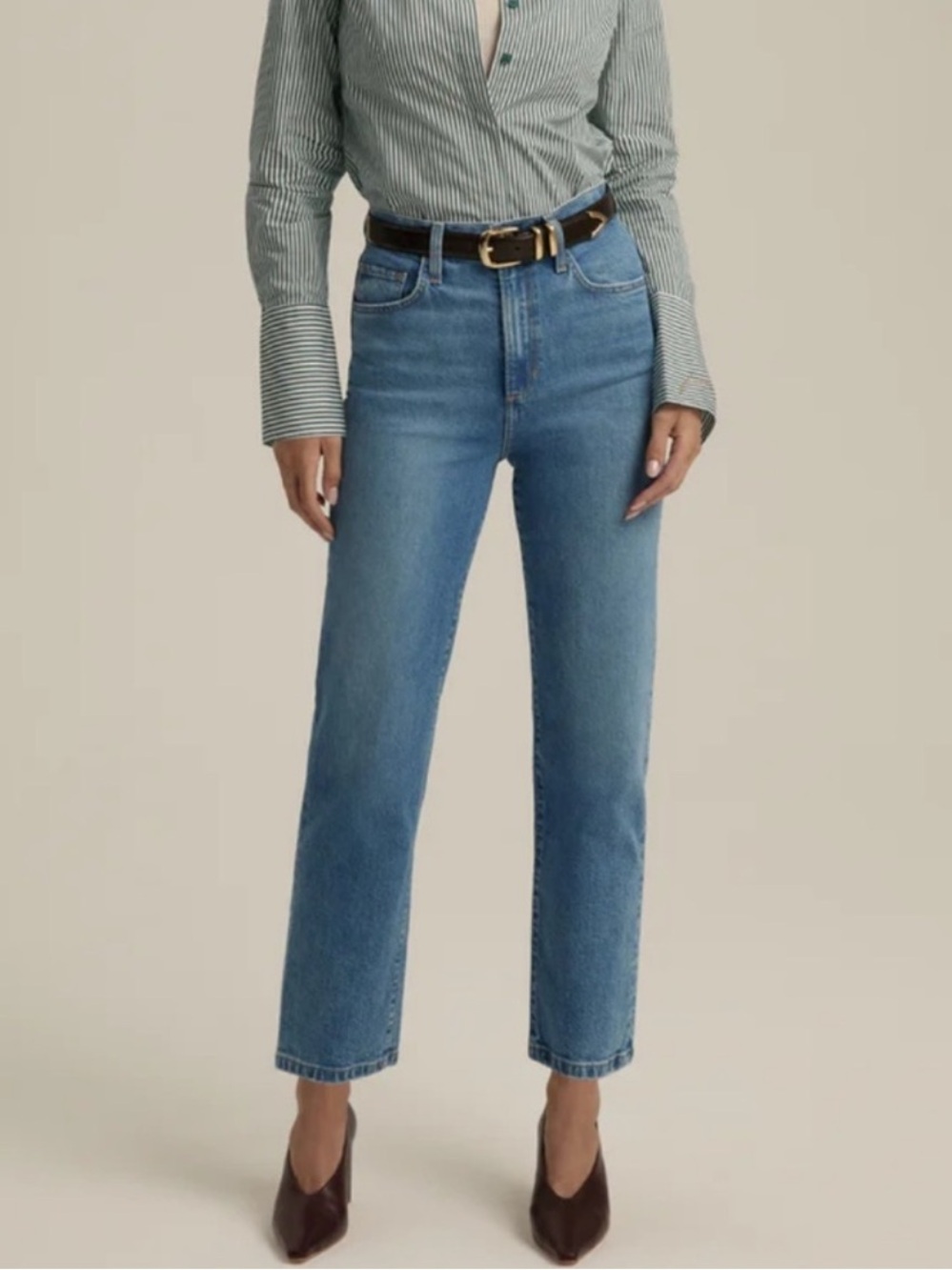 Favorite Daughter Valentina Crosby Jeans High Rise Straight Ankle Size 27
